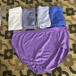 Fit for Me by Fruit of the Loom Women’s Panties – 5 Pack Nylon Briefs (Size 12)